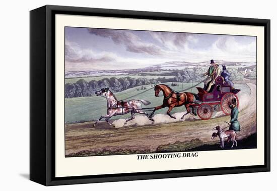 The Shooting Drag-Henry Thomas Alken-Framed Stretched Canvas