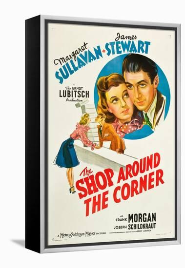 THE SHOP AROUND THE CORNER, from left: Margaret Sullavan, James Stewart, 1940-null-Framed Stretched Canvas