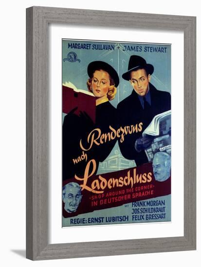 The Shop Around the Corner, German Movie Poster, 1940-null-Framed Art Print