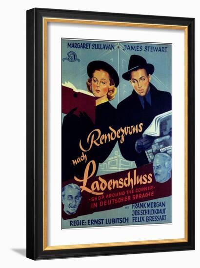 The Shop Around the Corner, German Movie Poster, 1940-null-Framed Art Print