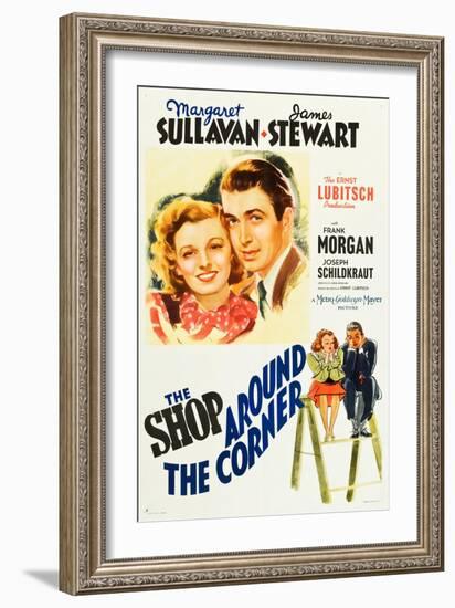 The Shop Around the Corner, Margaret Sullavan, James Stewart, 1940-null-Framed Art Print