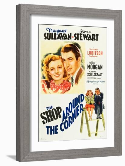 The Shop Around the Corner, Margaret Sullavan, James Stewart, 1940-null-Framed Art Print