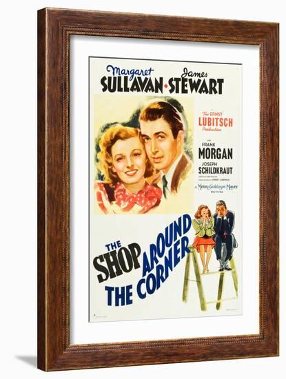 The Shop Around the Corner, Margaret Sullavan, James Stewart, 1940-null-Framed Art Print