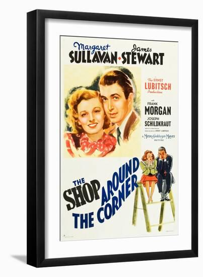 The Shop Around the Corner, Margaret Sullavan, James Stewart, 1940-null-Framed Art Print