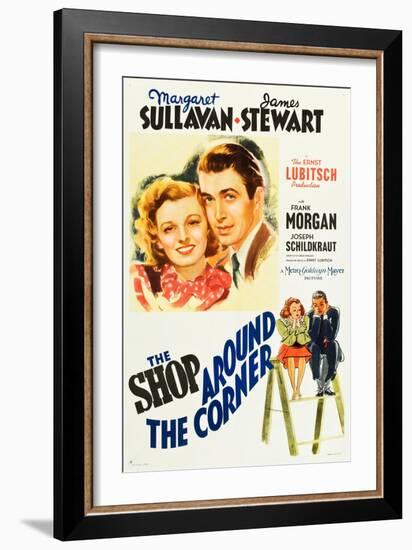 The Shop Around the Corner, Margaret Sullavan, James Stewart, 1940-null-Framed Art Print