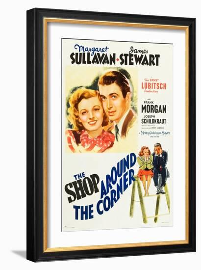 The Shop Around the Corner, Margaret Sullavan, James Stewart, 1940-null-Framed Premium Giclee Print