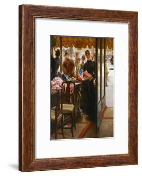 The Shop Girl. 1883-85-James Jacques Tissot-Framed Giclee Print