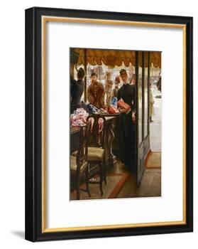 The Shop Girl. 1883-85-James Jacques Tissot-Framed Giclee Print