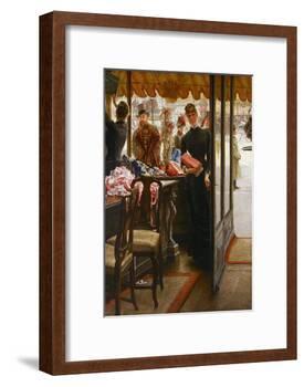 The Shop Girl. 1883-85-James Jacques Tissot-Framed Giclee Print