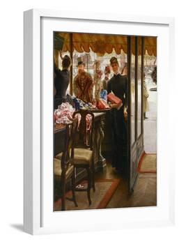 The Shop Girl. 1883-85-James Jacques Tissot-Framed Giclee Print