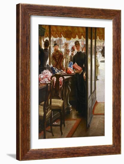 The Shop Girl. 1883-85-James Jacques Tissot-Framed Giclee Print