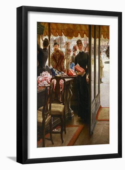 The Shop Girl. 1883-85-James Jacques Tissot-Framed Giclee Print