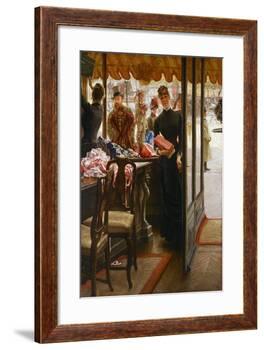 The Shop Girl. 1883-85-James Jacques Tissot-Framed Giclee Print