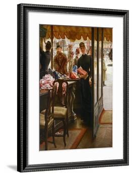 The Shop Girl. 1883-85-James Jacques Tissot-Framed Giclee Print