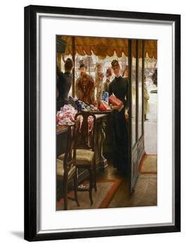 The Shop Girl. 1883-85-James Jacques Tissot-Framed Giclee Print