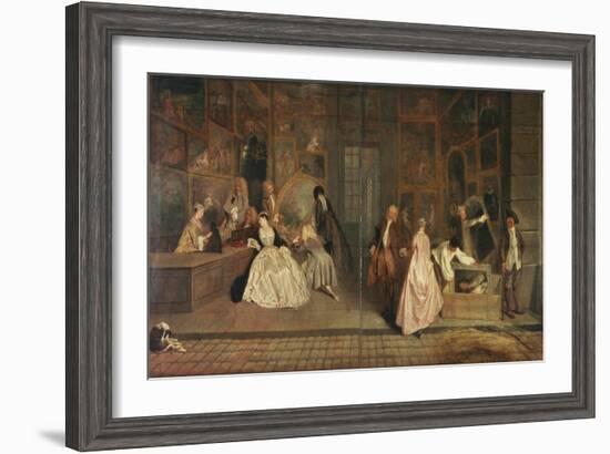 The Shop Sign of the Art Dealer Gersaint, 1720-Jean Antoine Watteau-Framed Giclee Print