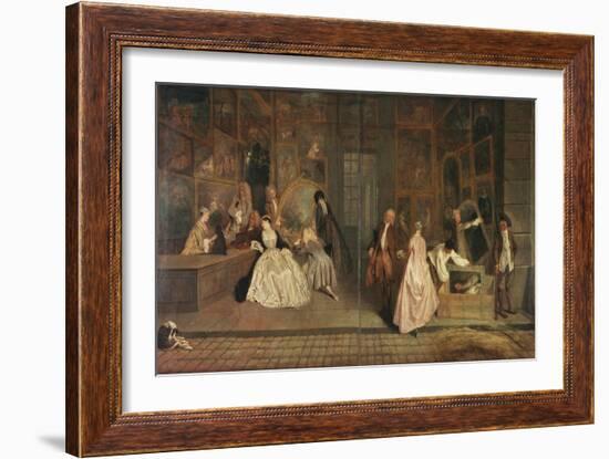 The Shop Sign of the Art Dealer Gersaint, 1720-Jean Antoine Watteau-Framed Giclee Print