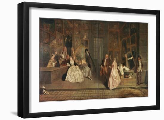 The Shop Sign of the Art Dealer Gersaint, 1720-Jean Antoine Watteau-Framed Giclee Print