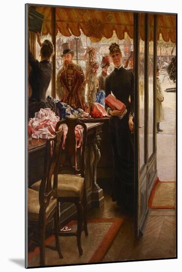 The Shopgirl, 1879-1885-James Jacques Joseph Tissot-Mounted Giclee Print