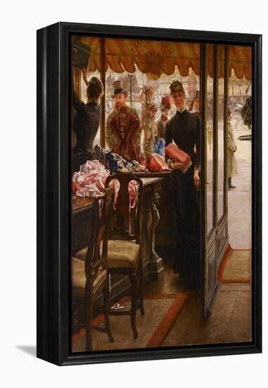 The Shopgirl, 1879-1885-James Jacques Joseph Tissot-Framed Premier Image Canvas