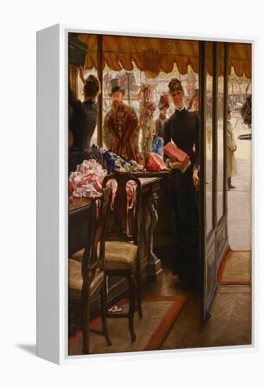 The Shopgirl, 1879-1885-James Jacques Joseph Tissot-Framed Premier Image Canvas