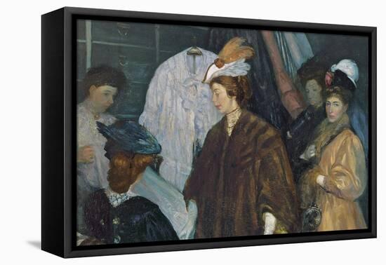 The Shoppers-William Glackens-Framed Stretched Canvas