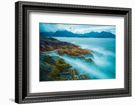 The shores of Bamdoroshni Island off the coast of Sitka, Alaska-Mark A Johnson-Framed Photographic Print