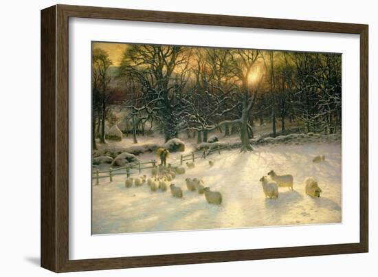 The Shortening Winter's Day is near a close (Oil on Canvas)-Joseph Farquharson-Framed Giclee Print