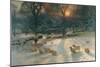 The Shortening Winter's Day-Joseph Farquharson-Mounted Art Print