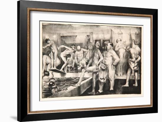 The Shower-Bath, 1917-George Wesley Bellows-Framed Giclee Print