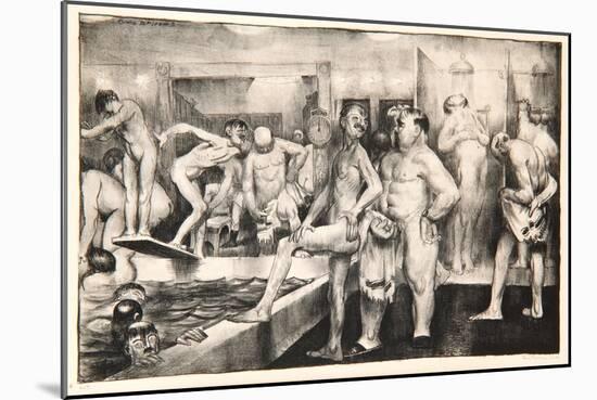 The Shower-Bath, 1917-George Wesley Bellows-Mounted Giclee Print