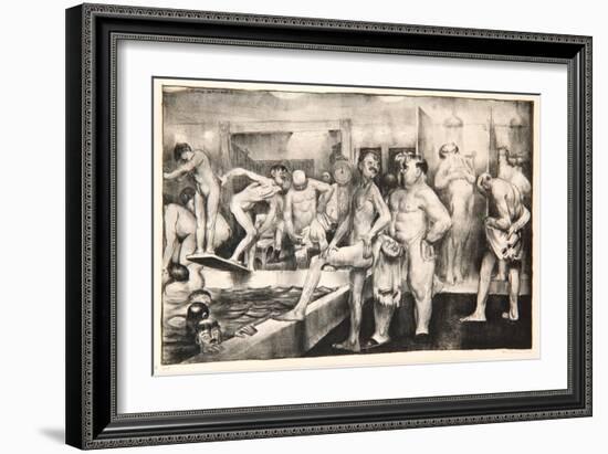 The Shower-Bath, 1917-George Wesley Bellows-Framed Giclee Print