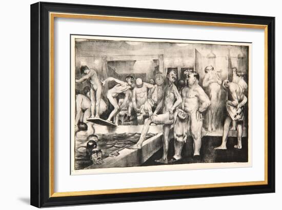 The Shower-Bath, 1917-George Wesley Bellows-Framed Giclee Print