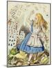 The Shower of Cards, Illustration from Alice in Wonderland by Lewis Carroll-John Tenniel-Mounted Giclee Print