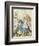 The Shower of Cards, Illustration from Alice in Wonderland by Lewis Carroll-John Tenniel-Framed Giclee Print