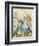 The Shower of Cards, Illustration from Alice in Wonderland by Lewis Carroll-John Tenniel-Framed Giclee Print