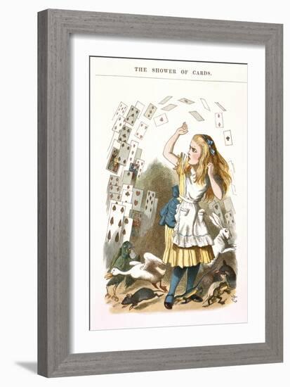 The Shower Of Cards-John Teniel-Framed Giclee Print