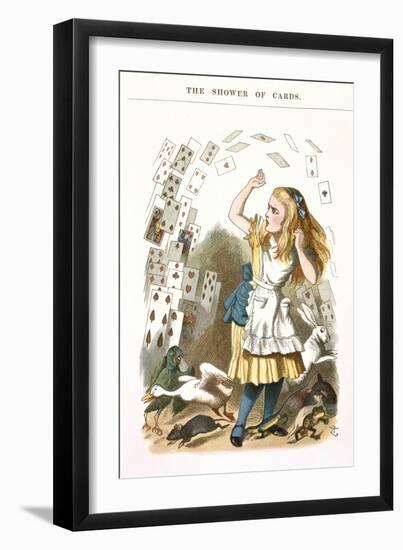 The Shower Of Cards-John Teniel-Framed Giclee Print