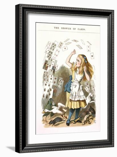 The Shower Of Cards-John Teniel-Framed Giclee Print