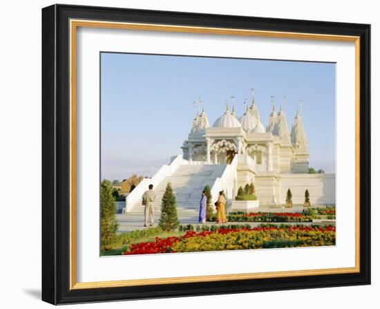 The Shri Swaminarayan Mandir Hindu Temple, Neasden, London, England, UK-Adina Tovy-Framed Photographic Print