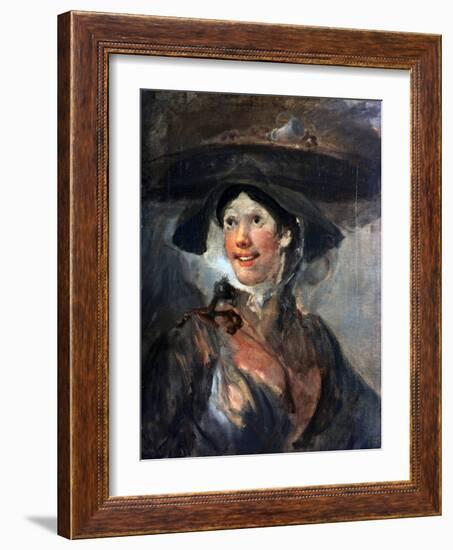 The Shrimp Girl, C1745-William Hogarth-Framed Giclee Print