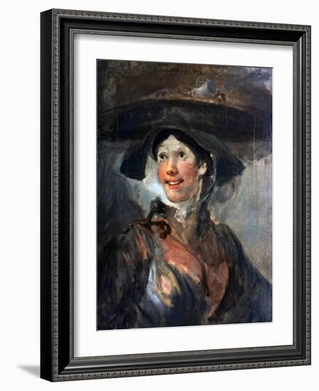 The Shrimp Girl, C1745-William Hogarth-Framed Giclee Print