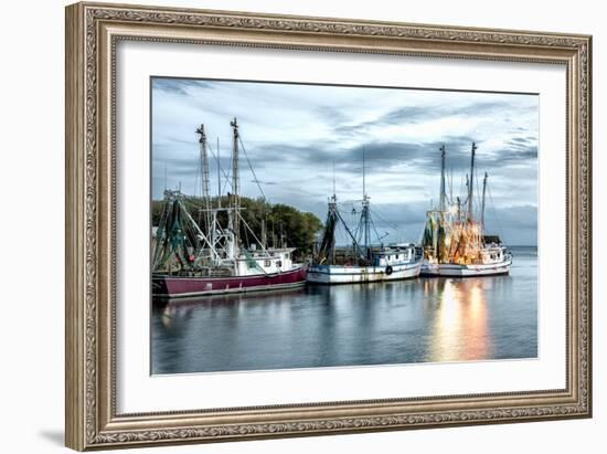 The Shrimping Fleet-Danny Head-Framed Premium Giclee Print