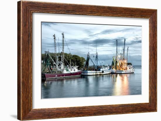 The Shrimping Fleet-Danny Head-Framed Art Print