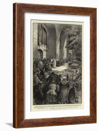 The Shrine at Lourdes, in Front of the Sacred Well-Henri Lanos-Framed Giclee Print