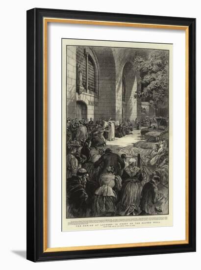 The Shrine at Lourdes, in Front of the Sacred Well-Henri Lanos-Framed Giclee Print