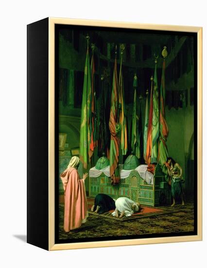 The Shrine of Imam Hussein-Jean Leon Gerome-Framed Premier Image Canvas