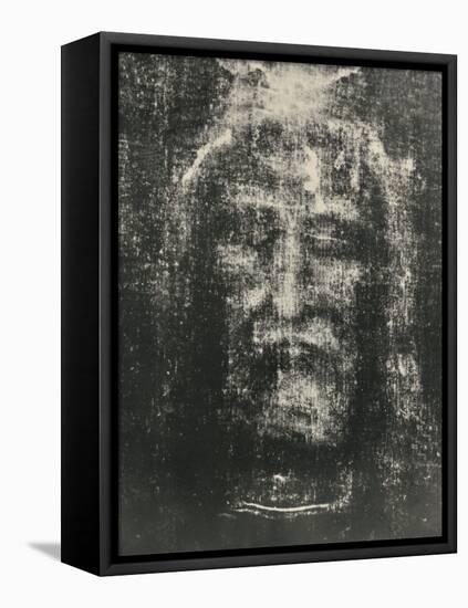 The Shroud of Turin (Sindone di Torino) - Turin Shroud (Sacra Sindone), Vintage Religious Art, 1898-Secondo Pia-Framed Stretched Canvas