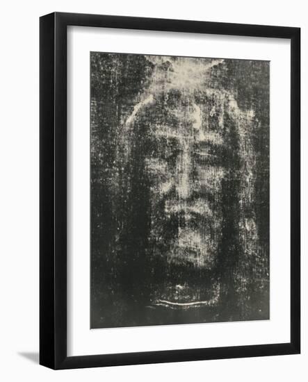 The Shroud of Turin (Sindone di Torino) - Turin Shroud (Sacra Sindone), Vintage Religious Art, 1898-Secondo Pia-Framed Art Print