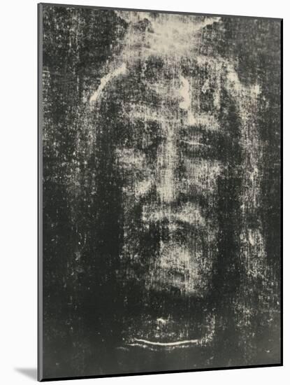 The Shroud of Turin (Sindone di Torino) - Turin Shroud (Sacra Sindone), Vintage Religious Art, 1898-Secondo Pia-Mounted Art Print